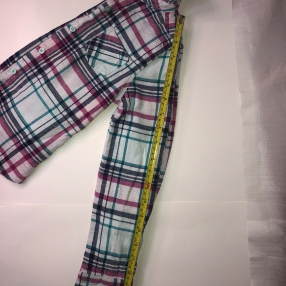 Jumping Beans Plaid Long Sleeve Girls Comfy Shirt Size 6 - Picture 7 of 8